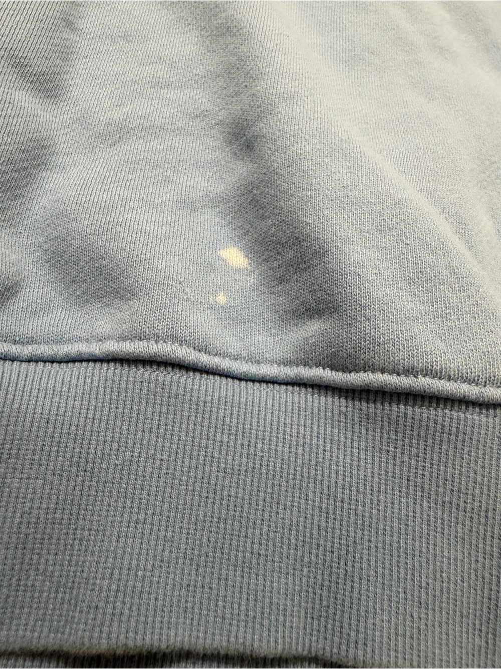 Parke Baby Blue Crewneck Sweatshirt with White Collegiate Lettering - Picture 2 of 7